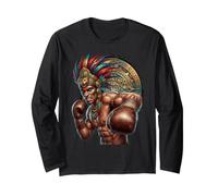 Gants de Combat mayas aztèques Guerriers de Boxe mexicains Manche Longue