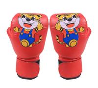 Gants de Combat pour - Gants de Boxe pour en Cuir PU, Motif de Dessin animé Mitt de Perforation | Entraînement de Boxe Juni