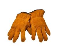 Gants de Conduire en Cuir Gants de sécurité en cuir vache souple for homme, la conduite, chasse, ferme, le jardinage, soudage, protection au travail mécanique