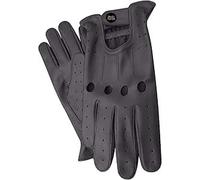 Gants de Conduire en Cuir Sans Doublure et Respirant Pour Homme Style Vintage En Cuir Souple à Corde Classique à Trou Articulation Idéal Pour Moto Voiture Vélo (Marron S)
