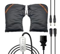 Gants De Conduite Motocyclette,Manchons De Guidon Imperméables Et Chauds | Gants De Guidon Moto À 3 Températures De Chauffage | pour Quad Motoneige Scooter Déplacements Routiers Plein