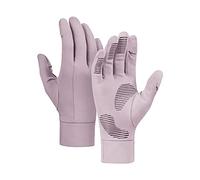 Gants de course thermiques légers pour temps froid, sports de plein air, cyclisme et activités de moto (violet, L)
