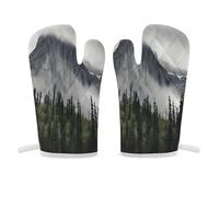 Gants de cuisine Canadian Smokey Mountain Cliff épais, résistants à la chaleur, confortables et flexibles, isolants à suspendre, gants de cuisine pour homme et femme