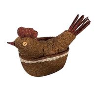 Gants de Cuisine - de Cuisson à Motif Poulet, Supports de Cuisine isolés avec Poche, en mélange de Polyester avec Crochet, Outils culinaires rustiques, Gants Pratiques pour Femme, ma