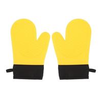 Gants de Cuisine en Silicone, résistants à la Chaleur, imperméables, antidérapants, pour la Cuisson, Le Barbecue, la Cuisine, Lot de 2 pièces, Doublure en Coton, Grande Taille
