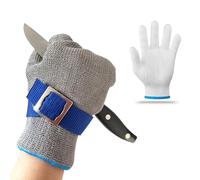 Gants de cuisine résistants aux coupures, gants de travail résistants aux coupures de niveau 9, fil d'acier inoxydable, gant de boucher, gant d'huître, adaptés à la manipulation des aliments