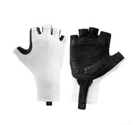 Gants de cyclisme antidérapants et respirants avec rembourrage SBR résistant aux chocs, équipement de cyclisme pour l'équitation et le fitness en été (taille XL, blanc)