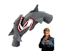 Gants de Cyclisme Chauds, Gants de Requin, Gants de vélo tricotés avec Motifs de Requins, Gants Chauds d'hiver, Gants de Moto avec Doigts complets