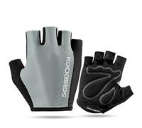 Gants de cyclisme demi-doigts rembourrés pour l'équitation, le vélo et le VTT