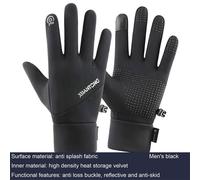 Gants De Cyclisme Double Polaire, Imperméables, Chauds, À Écran Tactile, Doigt Complet, Pour Vélo D'extérieur, Ski, Moto, Équitation, Hiver