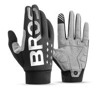 Gants de cyclisme longs et isolants, taille XL - noirs et gris