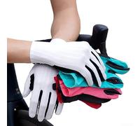 Gants de cyclisme longs respirants, absorbants de chocs, résistants aux UV | Polyester élastique, coussinets de paume 3D, compatible avec écran tactile, ajustement sans couture, protection solaire pour