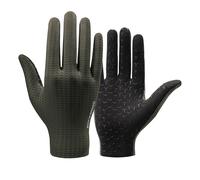 Gants de cyclisme respirants à doigts complets, taille M - verts