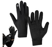 Gants De Cyclisme Thermiques - Sports D'hiver À Doigts Complets, Gants D'extérieur Coupe-vent À Écran Tactile | Équipement Isolé Par Temps Froid Pour Courir Avec Une Protection Améliorée De La Poignée