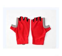 Gants de cyclisme, tissu extensible respirant, coussinets antidérapants absorbant les chocs, support de poignet étendu pour VTT, vélo de route, équitation d'été (XL, rouge)