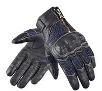 Gants de cyclisme unisexe vintage en peau de chèvre en denim Ve-311 Noir-Hole S