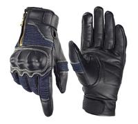 Gants de cyclisme unisexe vintage en peau de chèvre, Ve-311 Noir, X-Large