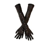 Gants De Dîner Soirée À Paillettes Blingbling pour Les Bals D'opéra Femmes Et Filles Thème des Années 1920 Opéras Musicaux Gants Mariée Dansants Mariage