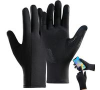 Gants de doublure chauds, gants de doublure pour homme, doigts complets chauds antidérapants - Gants de ski thermiques, coupe-vent pour écran tactile pour cyclisme, conduite, randonnée