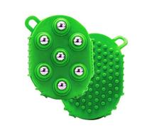 Gants de drainage lymphatique pour femmes, boule de massage à main, outil de soulagement des muscles de soins du corps à rouleaux avec 7 rouleaux à rouleaux en métal pour le dos (Green)