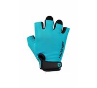 Harbinger Gants de Musculation Power 2.0 - Paume en Cuir Rembourrée, Doigts Mi-Longs, Ajustement Respirant, Sangle de Poignet - Protection Grip & Callosités pour Entraînement - Unisexe, Aqua, Moyen