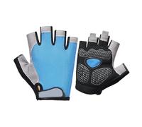Gants de fitness unisexes respirants et résistants aux chocs pour homme et femme - Gants de cyclisme pour la gym, le fitness, la musculation, l'haltérophilie, les demi-doigts