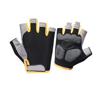 Gants de fitness unisexes respirants et résistants aux chocs pour homme et femme - Gants de cyclisme pour la gym, le fitness, la musculation, l'haltérophilie, les demi-doigts
