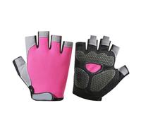 Gants de fitness unisexes respirants et résistants aux chocs pour homme et femme - Gants de cyclisme pour la gym, le fitness, la musculation, l'haltérophilie, les demi-doigts