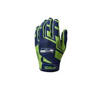Gants de Football Americain enfant NFL Seattle Seahawks Vert Junior