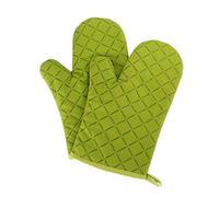 Gants de four antidérapants de qualité supérieure (1 paire) jusqu'à 240 °C - Gants de barbecue en silicone extrêmement résistants à la chaleur (vert)