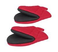 Gants de four de classe professionnelle Protection contre les brûlures Intérieur en coton ventilé pour la cuisson et la préparation des aliments Gants de cuisine non glissants
