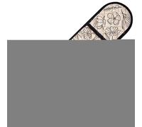 Gants De Four Et Maniques - 80x17cm En Coton Et Lin Extra Longs Résistants À La Chaleur, Protection Anti-brûlure Pour La Cuisson | Cuisiner Griller Sécurité Dans La Cuisine | Gants De Cuisine