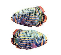 Gants de Four Gants de Cuisine Résistant à Chaleur en Coton Maniques Cuisine Anti-Brûlure Forme de Poisson pour Four Micro-Ondes Barbecue
