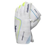 Gants de Gardien de But Cricket DSC Intense Attitude - Jeunes, Multicolore - Grade Professionnel Padded - Protection des Doigts Supérieure - Confortables et Durables pour Jeunes Cricketers