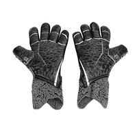Gants de gardien de but Gants de gardien de but professionnels en latex pour hommes femmes jeunes avec protection des doigts Absorption des chocs Gants de football respirants Noir Paire de (6)