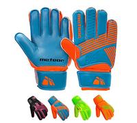 Gants de Gardien de But pour Les Jeunes Adultes Junior Enfants Garçons Gardien de But Fort Grip Finger Spines Protection Prevent Blessures Relief Football Match Top (#9, Bleu)