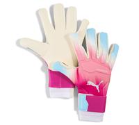 Gants de gardien de but PUMA ULTRA Ultimate Hybrid RE-CHARGE Enfant et Adolescent, Accessoires, Sunset Rose/Hero Bleu/Blanc, 8 8