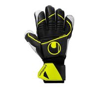 uhlsport Soft Flex Frame Junior - Gants de Gardien de But de Football pour Enfants - pour Starters - stabilisation optimale des Doigts et fingersave - Respirant, Noir/Jaune Fluo
