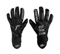 Reusch Pure Contact Infinity Junior Gants de Gardien adhérents et Respirants Gants de Football pour Enfants et Adolescents pour garçons Filles Parfaitement adaptés au Gazon synthétique, Noir, 5,5