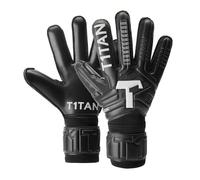 T1TAN Classic 1.0 Black-Out - Gants de Gardien de But - avec Protection des Doigts - Gants de Football pour Gardiens de But - Taille 9