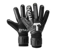 T1TAN Classic 1.0 Black-Out - Gants de Gardien de But - avec Protection des Doigts - Gants de Football pour Gardiens de But - Taille 10