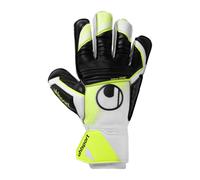 Uhlsport Gants gardien Soft Advanced - Enfants/Adultes Fixation poignet, 10.5, Blanc/Jaune fluo/Noir