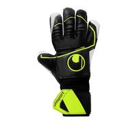 Uhlsport Gants de gardien Supersoft HN Flex Frame – Stabilisation des doigts – Noir/Jaune fluo 8
