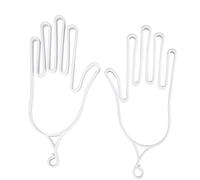 Gants De Golf En Plastique Polyvalents, 2 PièCes, Support De Gardien, CivièRe, éQuipement Accessoire (Blanc)