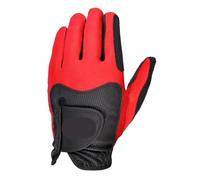 Gants de Golf for Hommes, 5 pièces, modèles Ventilation, Respirants, antidérapants, résistants à l'usure, lavables pour Main Gauche et Droite(Red,S)