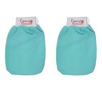 Gants de Gommage Kessa Marocain Bleu pour l'exfoliation de la peau. Marque: Essence of Morocco (2 Gants)