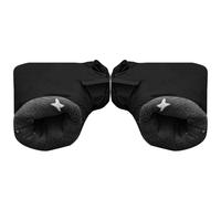 Gants De Guidon De Moto | Manchons De Guidon Vélo Coupe Vent | Gants velo hiver | Mitaines thermiques de guidon de moto | Mitaines De Guidon pour Vélo De Route, VTT, Scooters, Vélos Pliants(Noir)