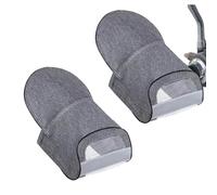 Gants de guidon de moto - Protection solaire résistante aux intempéries et aux UV | Gants d'équitation de vélo respirants, réfléchissants, pour VTT, protège-mains d'hiver, ajustement universel pour la