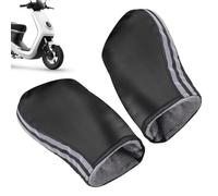 Gants de guidon de moto - Protège-mains isolés et coupe-vent - Manchons thermiques imperméables - Accessoires pour VTT, vélos de route, équipement d'hiver pour scooters et vélos électriques