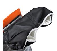 Gants de Guidon de Poussette - Chauffe-Mains, Mitaines, Protège-Mains Coupe-Vent et Imperméables - Accessoires Indispensables (Noir)